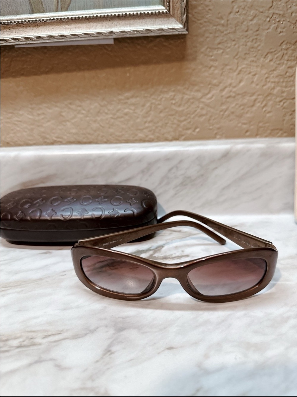Authentic Celine Vintage Sunglasses - Bronze/Brown with Original Case - Picture 8 of 8